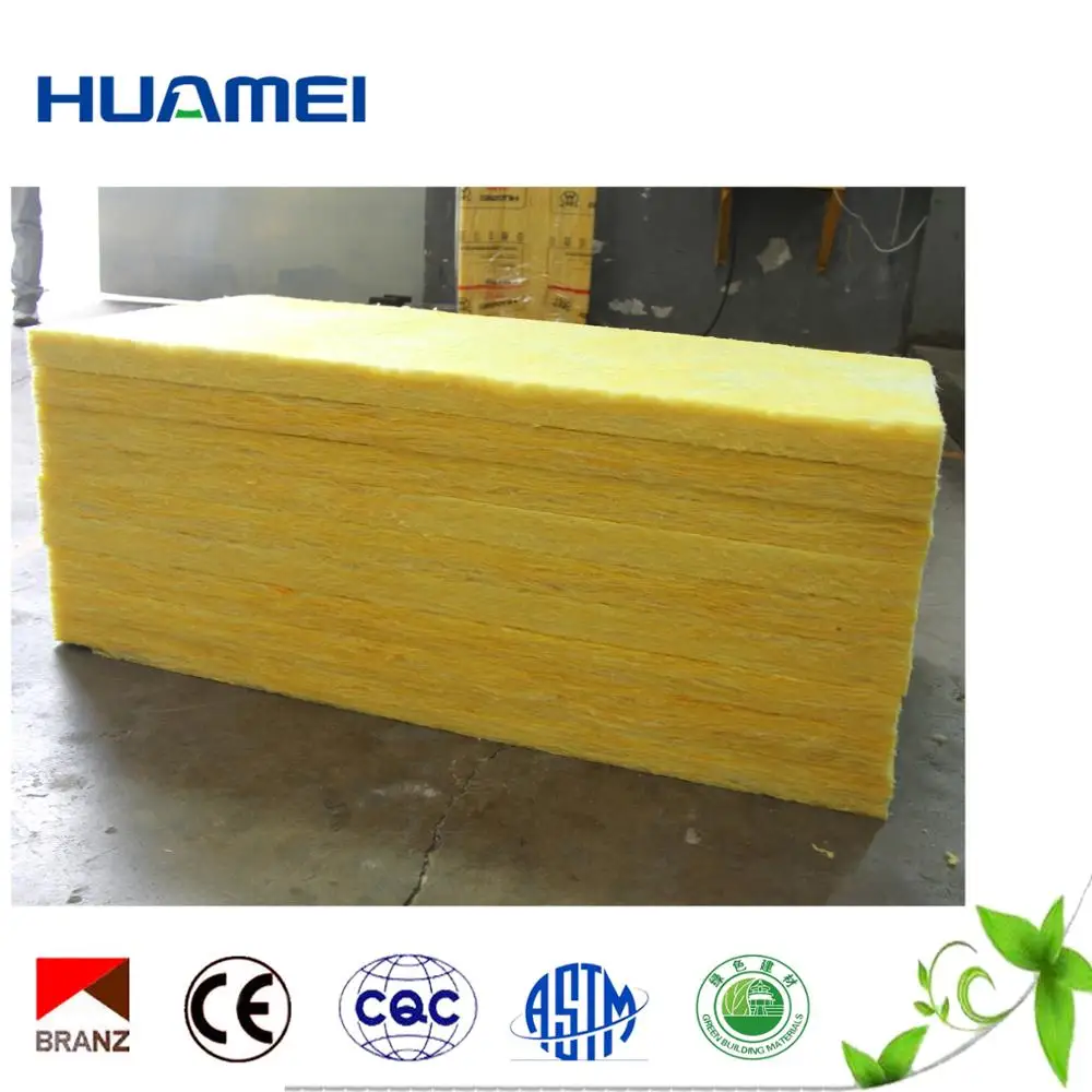 
Sound Absorption insulation fiberglass wool 48kg m3 acoustic panel for wall, floor 