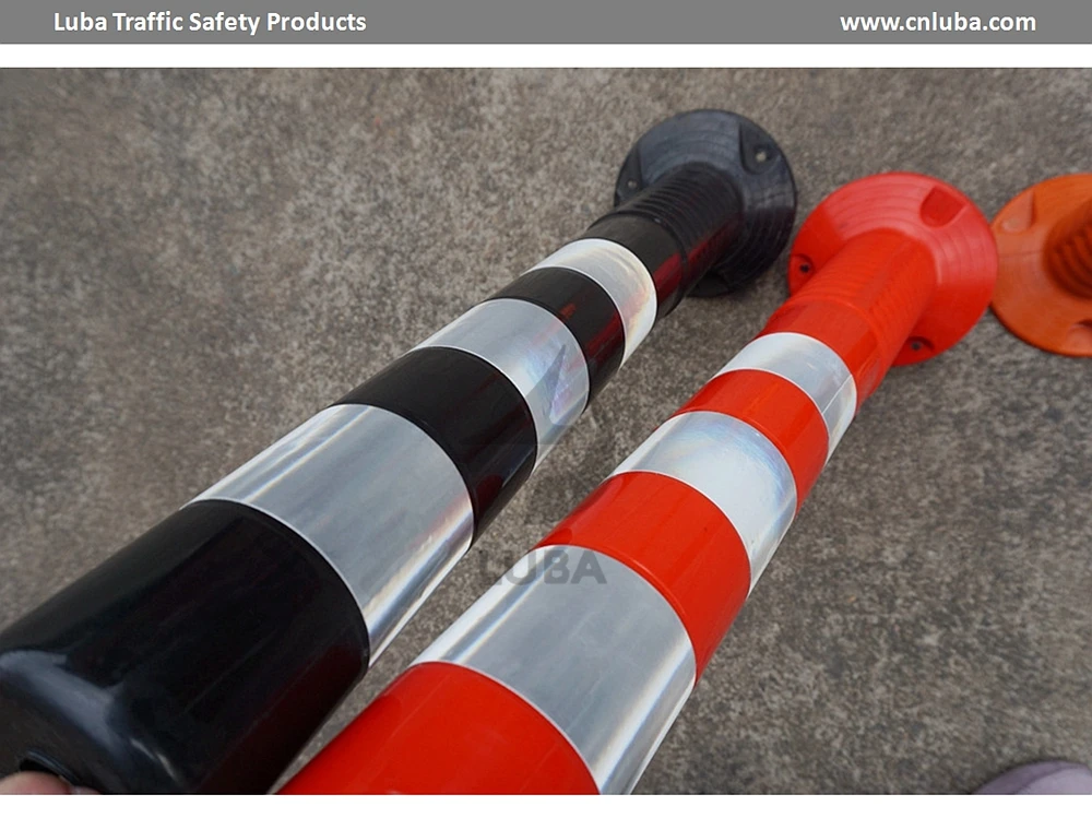 Traffic safety tpu column barrier