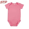 Wholesale Customized OEM Baby Product Clothes Infant Plain bamboo onesie