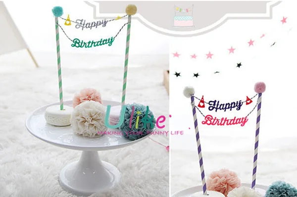 Anak-anak Pesta Dekorasi Kue Happy Ulang Tahun Kue Toppers 