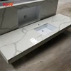 High quality waterproof acrylic solid surface furniture precut kitchen artificial quartz vanity countertops