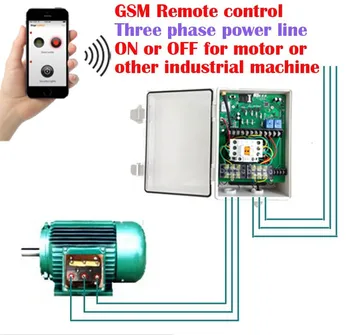 Gsm Industrial Trifásico Interruptor Remoto Controlador De ... submersible motor starter wiring diagram 