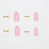 Various colors stiletto fake nails tolon nail tips printing false nails