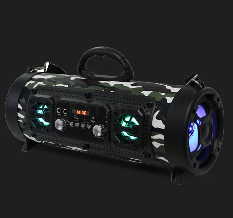 Hifi Portable wireless Speaker FM Radio Move KTV 3D Sound system Sound bar sub woofer portable column FM radio speaker - ANKUX.COM