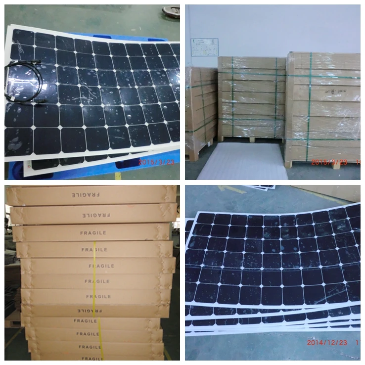 Excellent backsheet flexible solar modules 180w flexible solar panels marine use