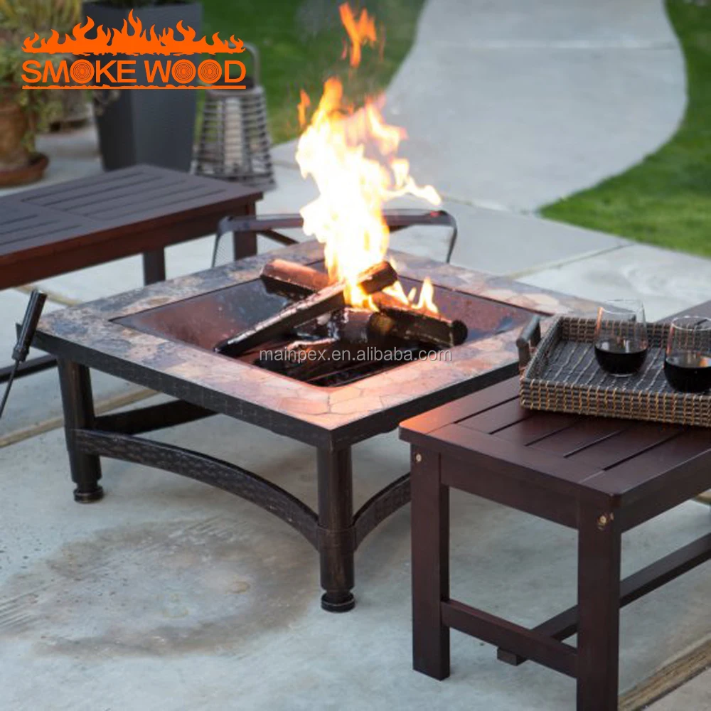 2017 Hot Sale Outdoor Square Tile Convertible Fire Pit Table Buy