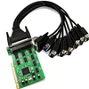 Moschip 16C1058 8-Port Serial PCI card with fan out cable PCI to 8 RS232 DB9 Ports converter Industrial IO card