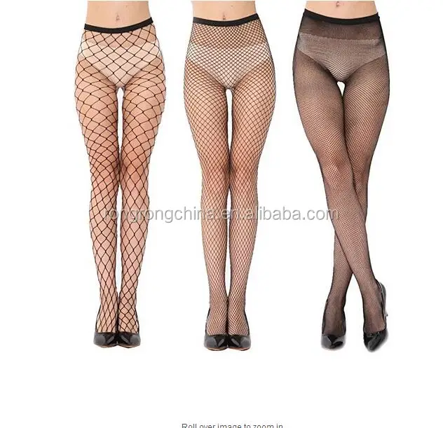 Breathable & Anti-Bacterial footless fishnet tights 