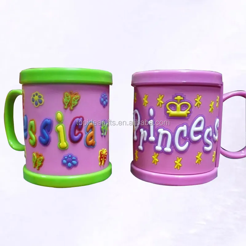 childrens plastic name mugs