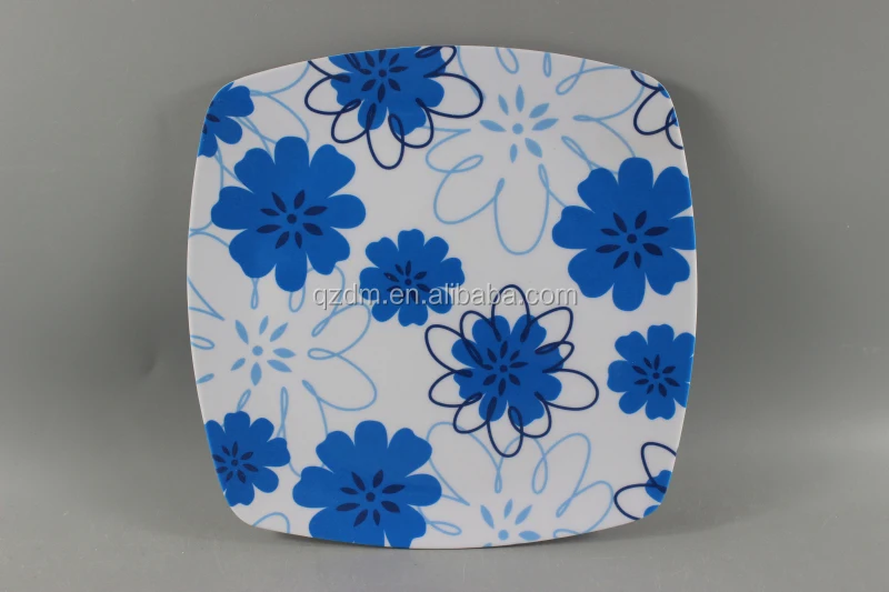 South America Market Melamine Square Plate