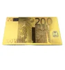 High Quality Customized 200 Euro Pet Stamping Gold Foil Banknote Euro Bills