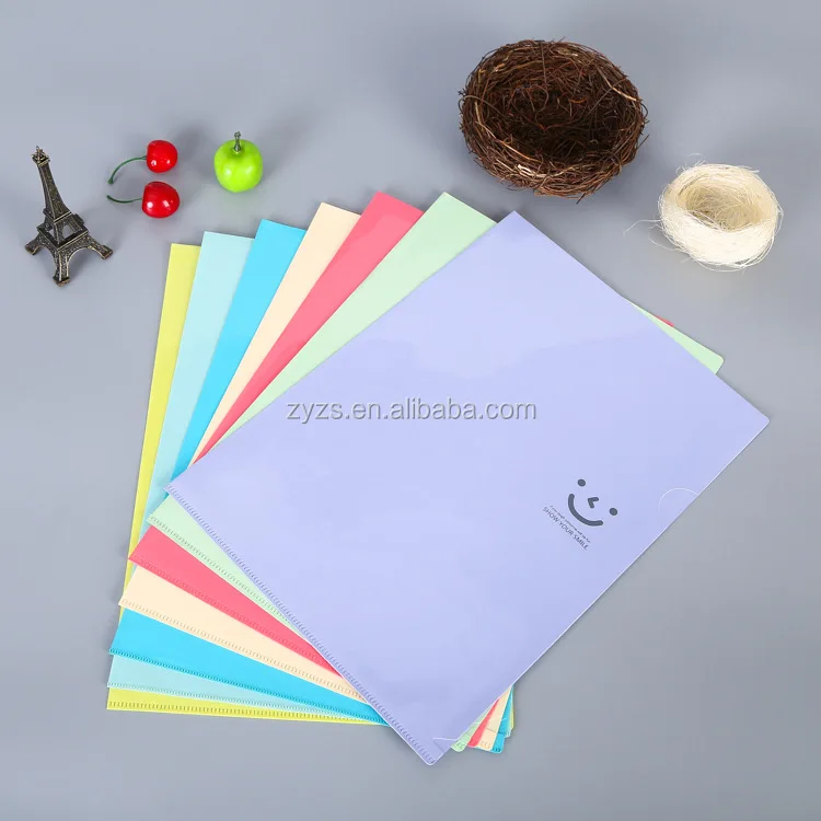 
Custom print PP plastic clear file folder 