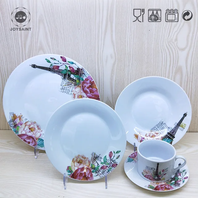 Элегантный и роскошный обеденный сервиз из костяного фарфора 