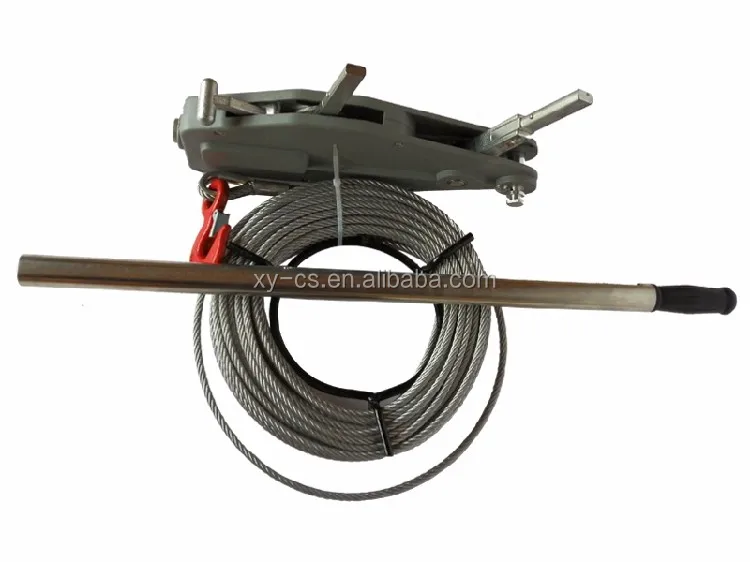 20 Meters Long Steel Wire Rope Manual Hoist Winch with 0.8-5.4T Capacity for Power Construction
