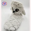 Cute cartoon bird paillette plush indoor boot for women winter ladies ankle boot
