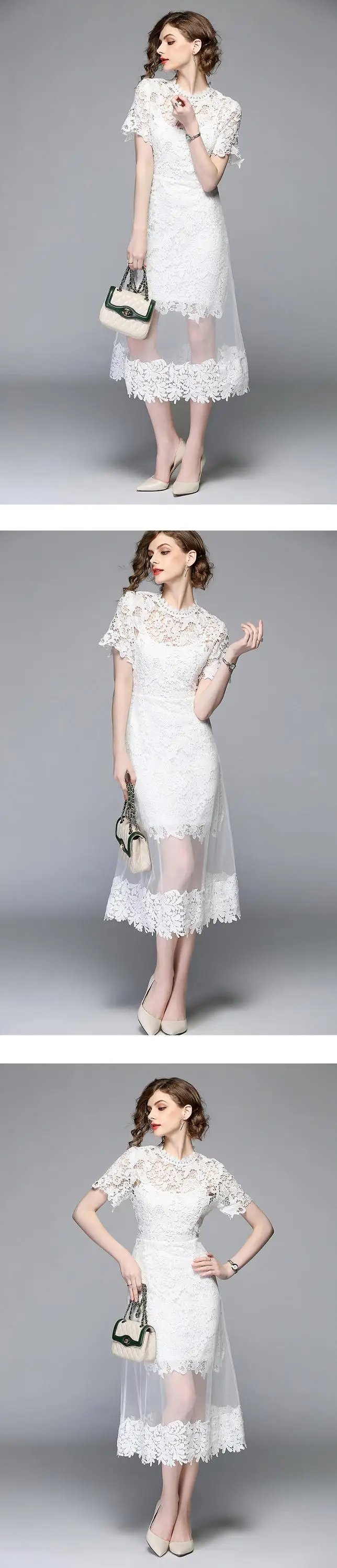 sexy 2pcs lace chiffon dress maxi dress long sleeve casual dress