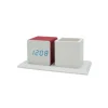 Promotional Color collection Digital LED Alarm Clock with Pen holder