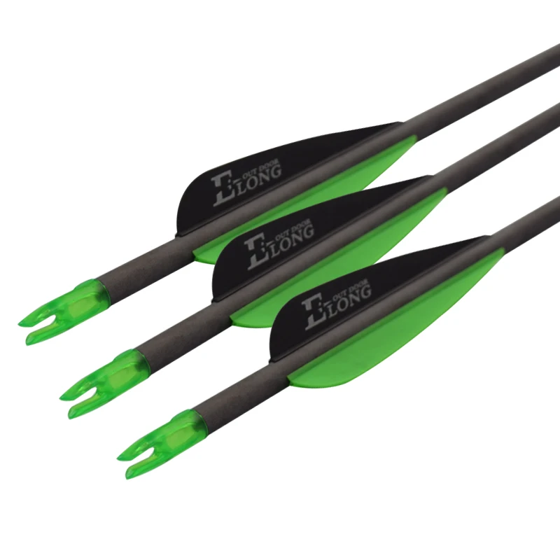 Vanes Green And Black Color China Compound Bow Archery Targets Hunting