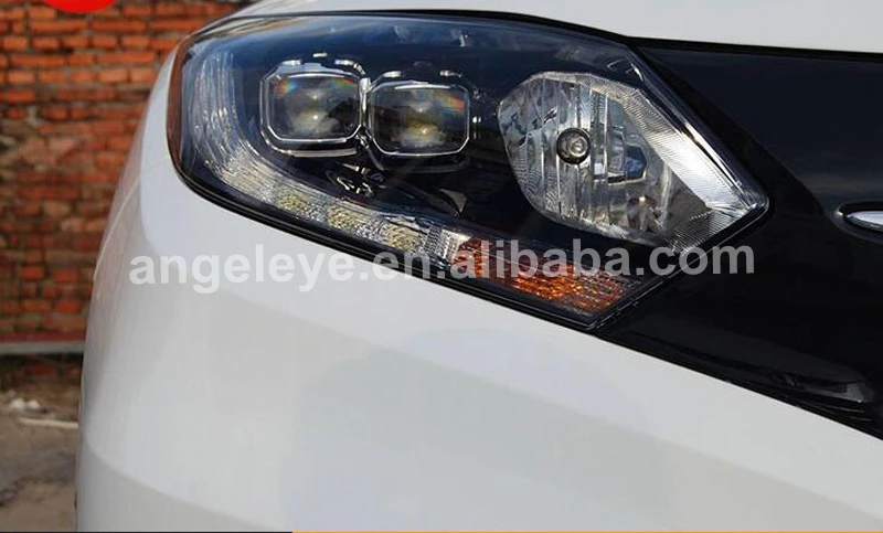 LED headlight For HONDA HRV HR-V for Vezel Head Lamp 2015-2017 year Black Housing LF