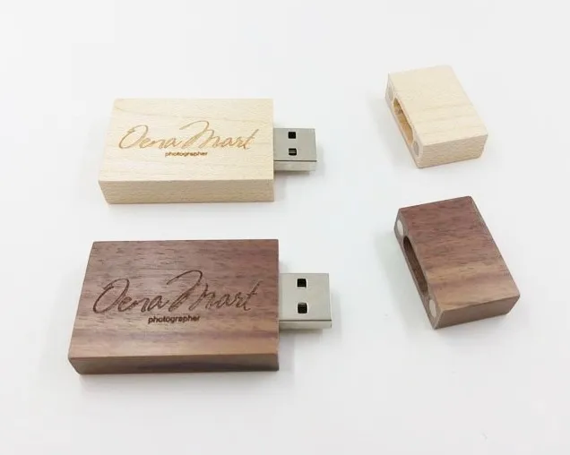 Wood Flash Drive with Laser Engraving Cuckoo Clock 8Gb Bamboo USB Flash Drive with Rounded Corners 8Gb USB Gift for All Occasions
