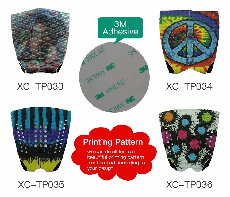 45 Degree Eva Foam Surf Pad Surf Traction Pads 3m Surfboard Deck Grip