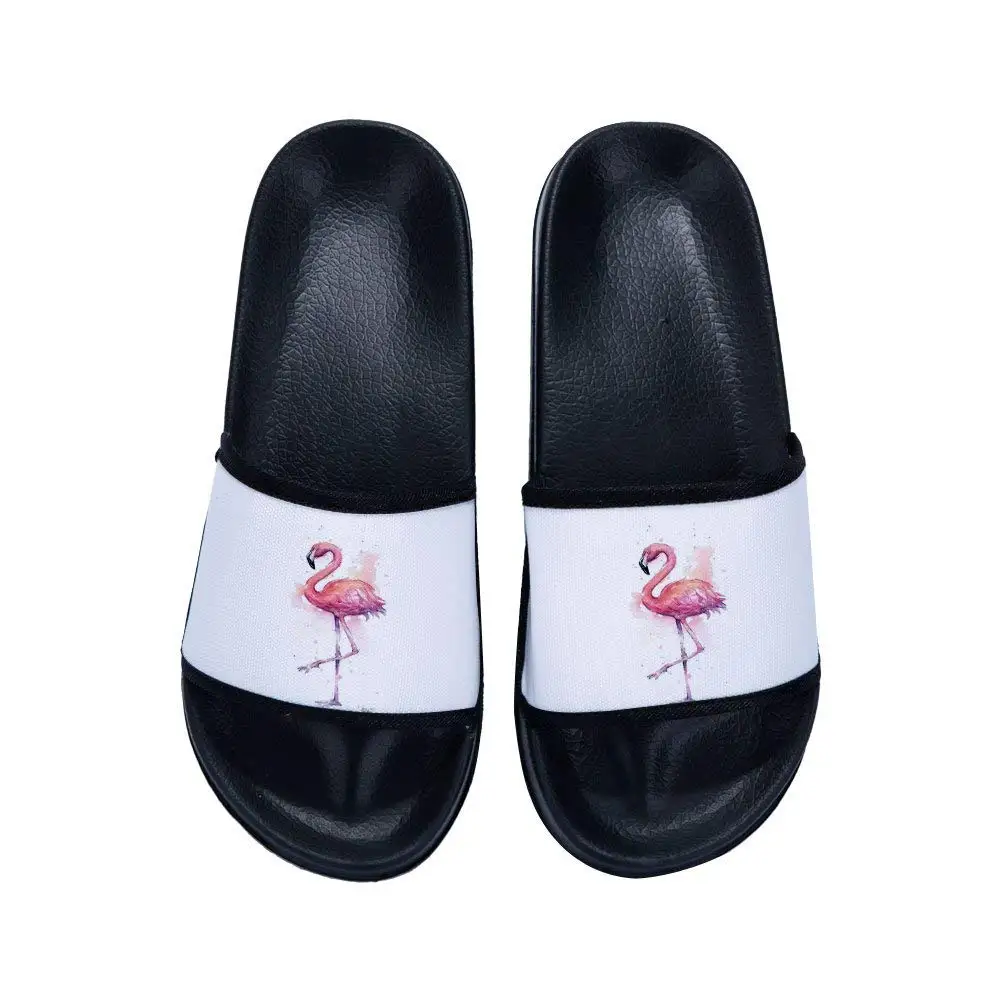 Xhan Hot Summer Flamingo Slippers Beach Soft Bottom Boys Girl Cool Flip Flops