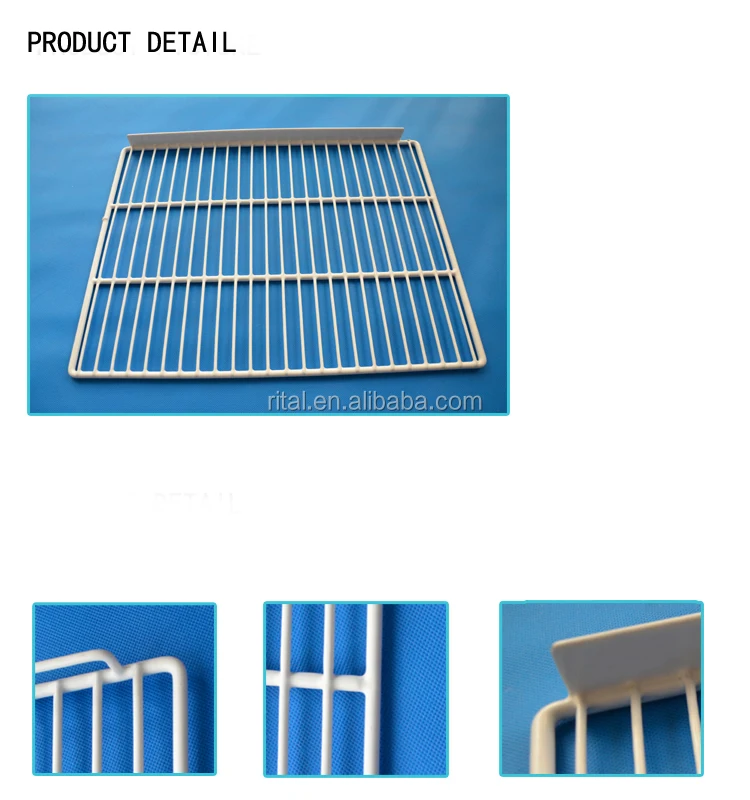 Powder Coated / Epoxy / Plastic Coated Wire Shelf For Refrigerators
