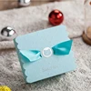 Wishmade Wholesale Baby Shower Candy Box Packaging Blue Silk Birthday Candy Gift Box