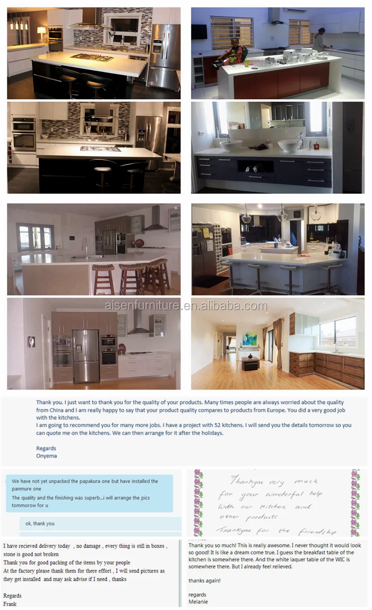 Hoge kwaliteit moderne ontwerp hoogglans keuken keuken kasten ...