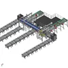Customized size cans loading and unloading Automated Packing line