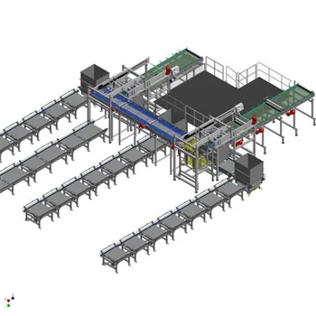 Customized Size Cans Loading And Unloading Automated Packing Line - Buy ...