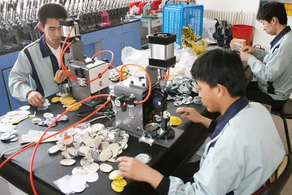 button manufacturing