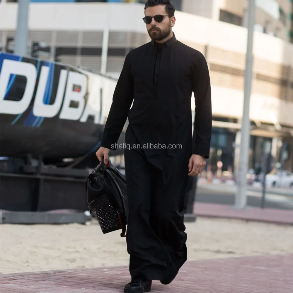 Jubah Lelaki Moden Elrah Exclusive Abaya Robe Daffah Dishdasha