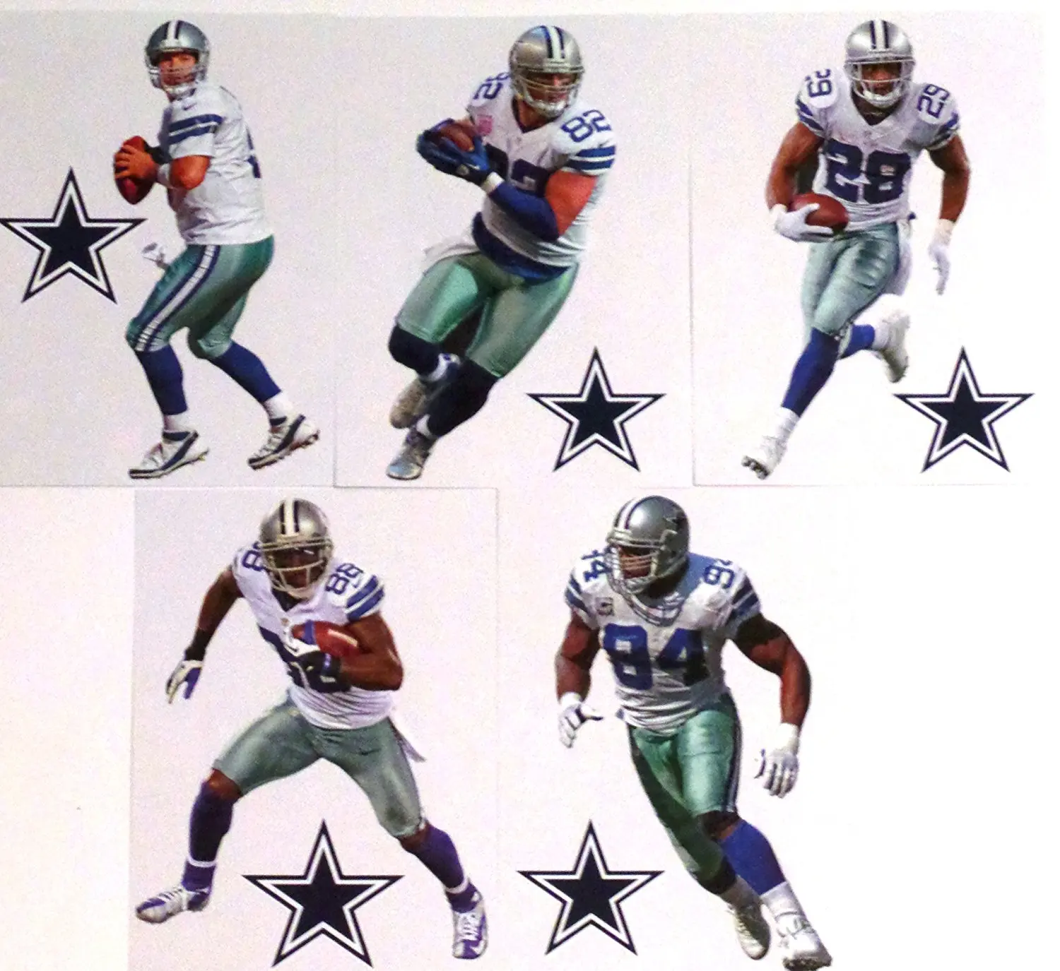 Buy Dallas Cowboys Mini Fathead Team Set Of 10 Official Nfl Vinyl Wall