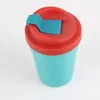 Silicone plastic coffee cup with lids,Capacity for 8oz
