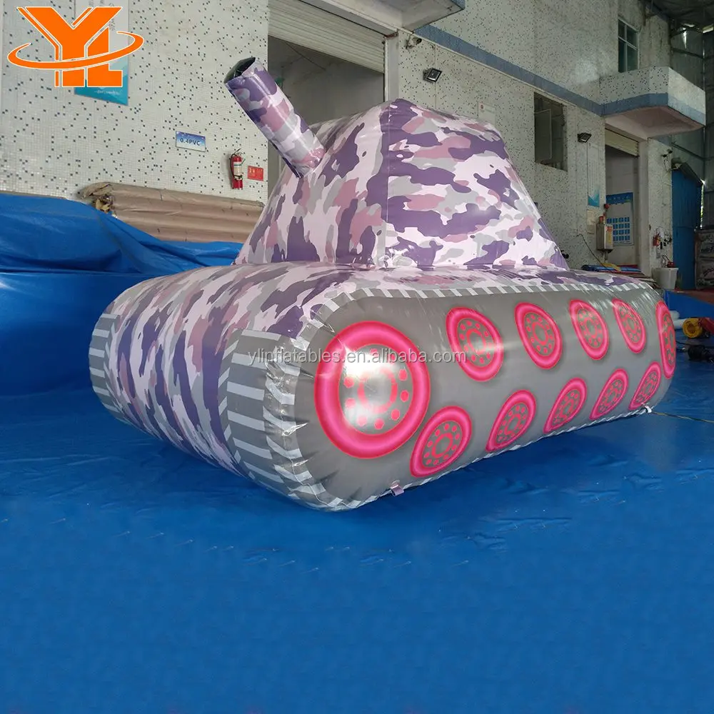Inflatable Tank Modeling Paintball Bunkers For Party Rental,Outdoor