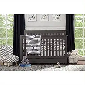 Da Vinci Piedmont 4-In-1 Convertible Crib with Toddler Rail in Slate