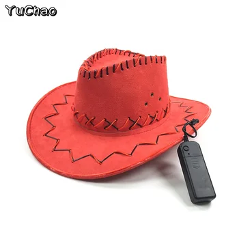 flashing cowboy hats