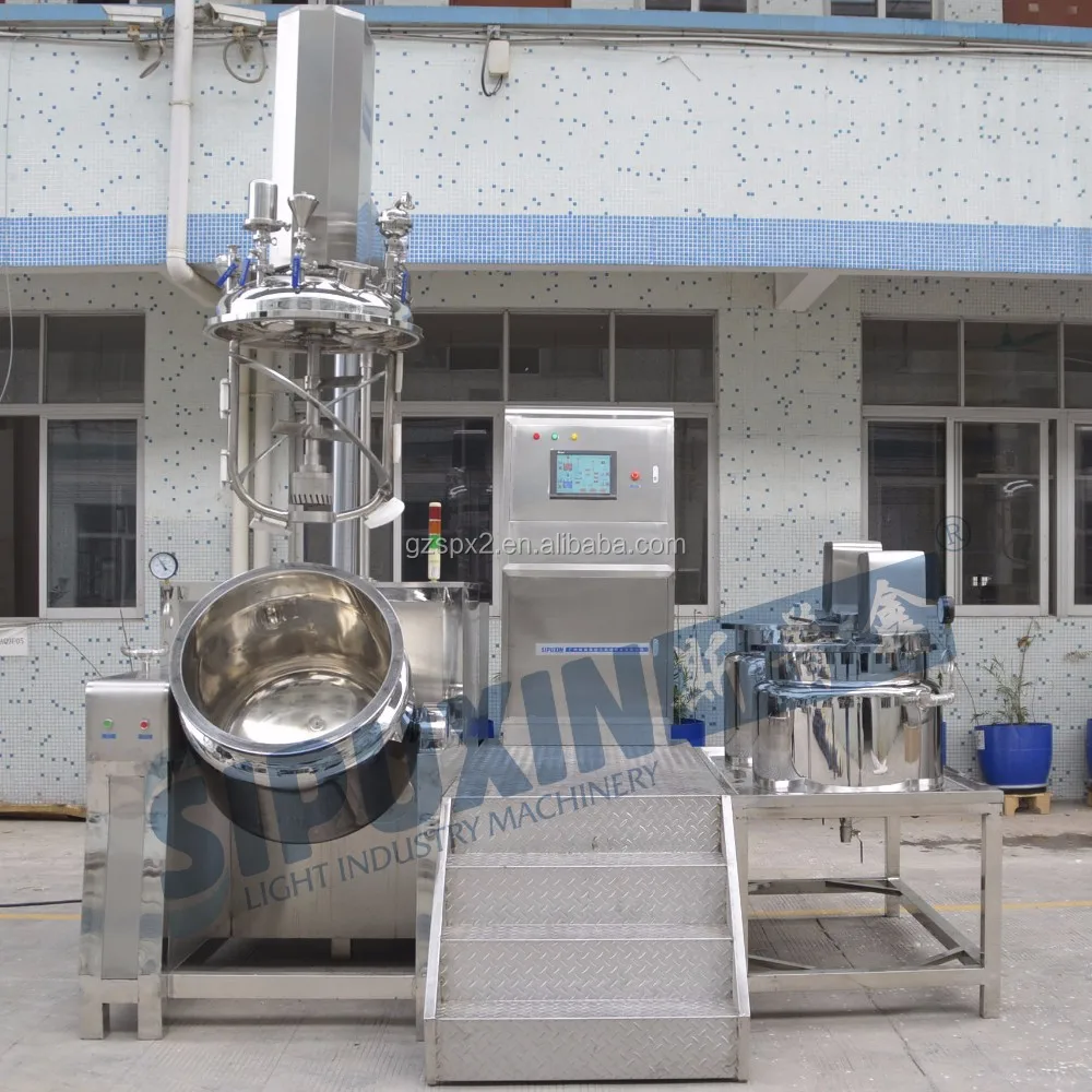 Vacuum mixer emulsifier tank (7)