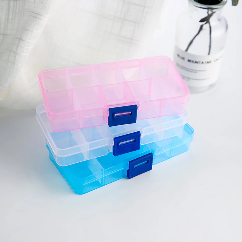 Small Adjustable Clear Plastic Storage Divider Box,Plastic Bead