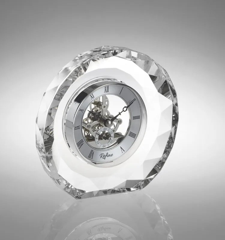Crystal Clear Quartz Clock Buy Crystal Desk Clock,Crystal Clear