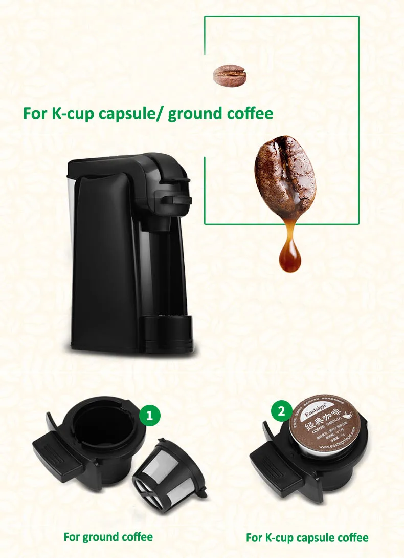 Mueller Single Serve K Cup Capsule Coffee Machine Espresso Coffee Maker