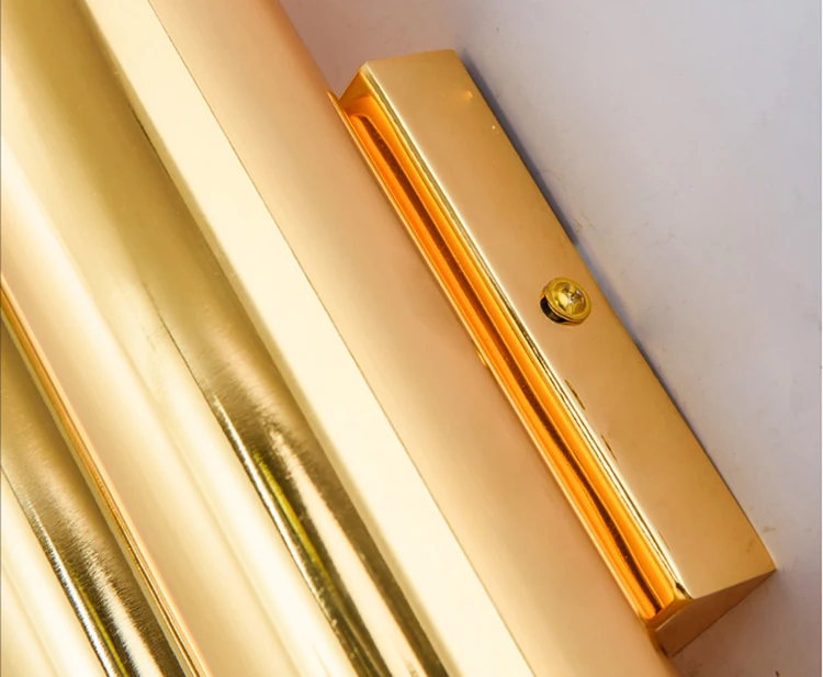Indoor Decorative Modern Gold Aluminum Tube LED Wall Lamp