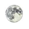 Glowing Moon Wall Clock Night Vision Moon Night Light Wall Clock