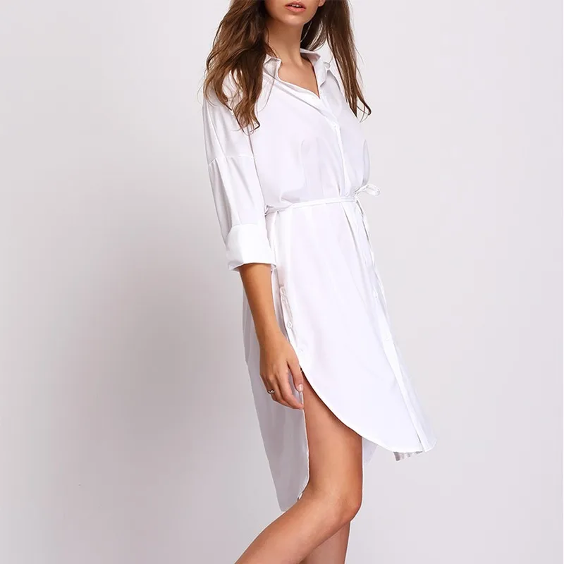Асимметричное платье рубашка. Платье рубашка белая Шеин. Белое платье Повседневное длинное. Повседневные белые платья подростков.