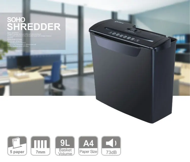 5sheet Capacity Stripcut Paper Shredder Shredders For Small Office & Home Use 2minute