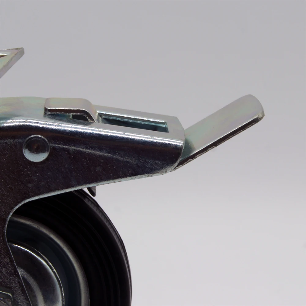 4" 5" 6" 8"fixed swivel brake Rubber industry Caster Wheel for Hand Trolley