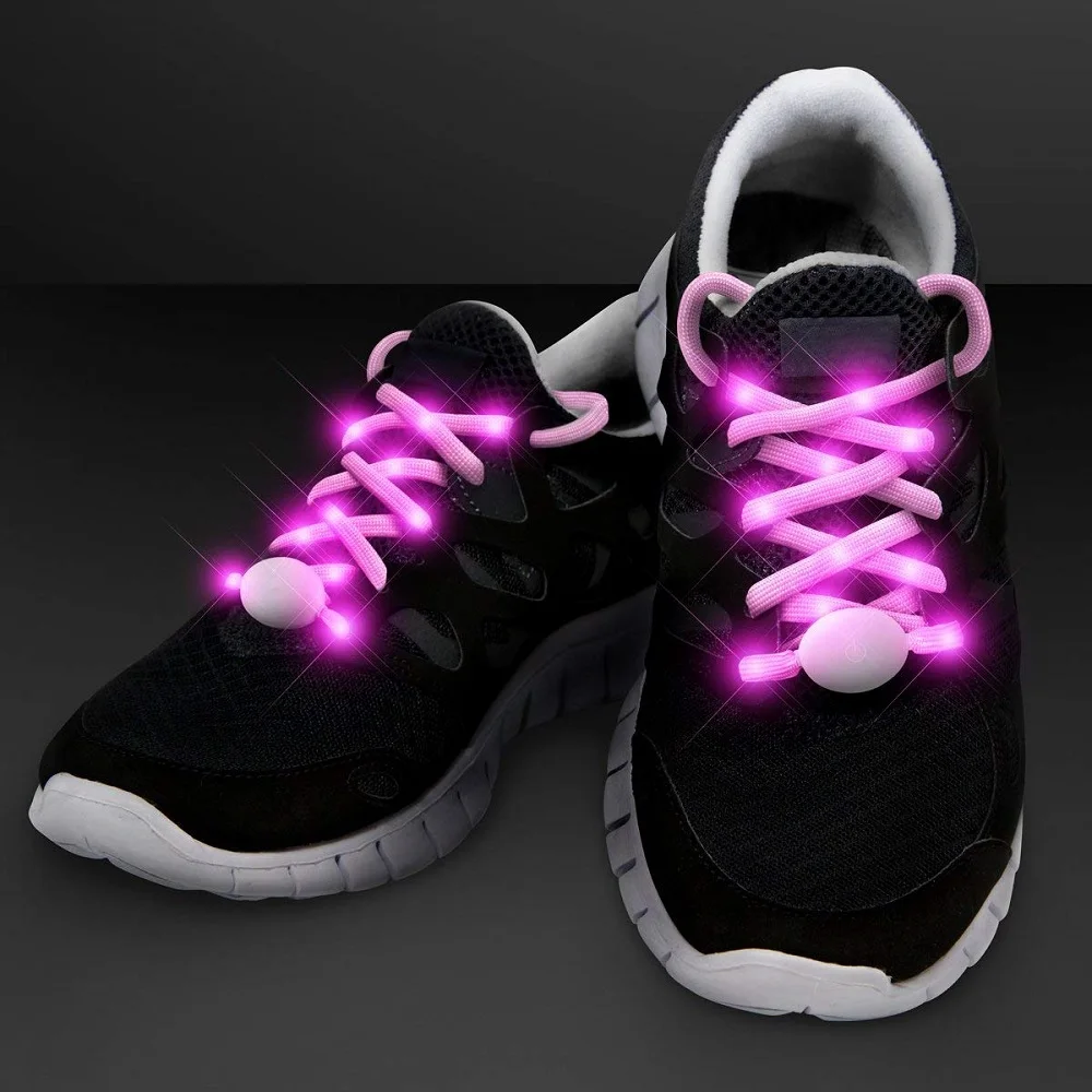 Wholesale Led Shoelaces Fiber Optic Glowing Light Led Shoelaces Led Strong Light Flashing