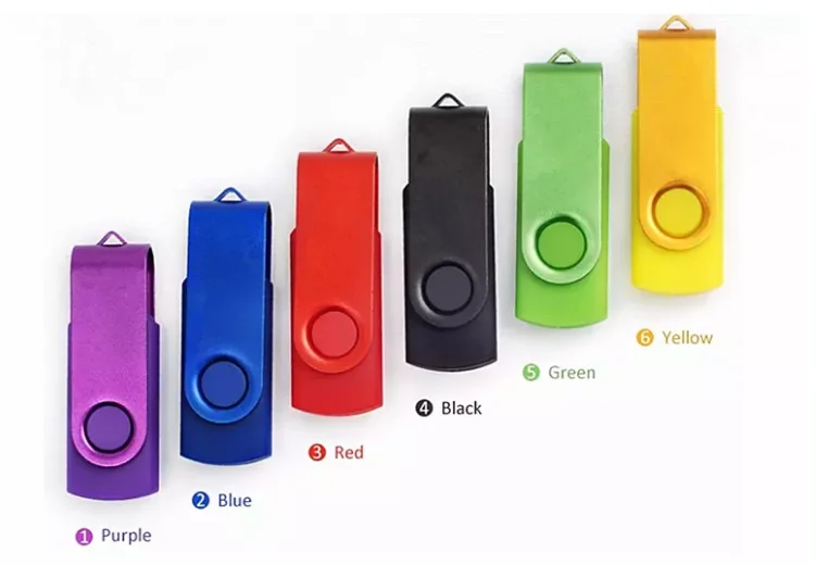 Customized Logo Twister USB Stick 8GB 16GB 32GB USB 2.0 3.0 Swivel USB Flash Drive - ANKUX.COM