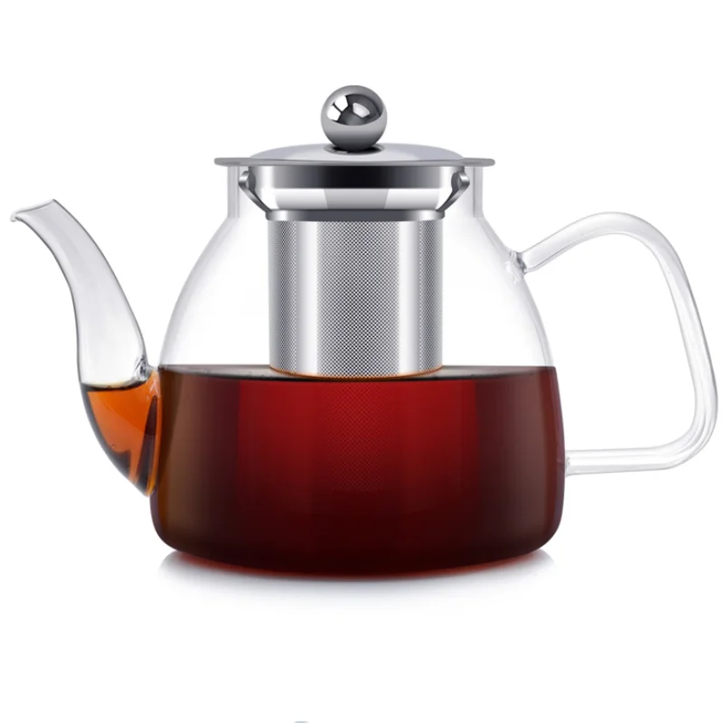 1000ml Glass Teapot with Infusers for Loose Tea Glass Tea Kettle Stovetop Safe Blooming and Loose Leaf Tea Maker Set 